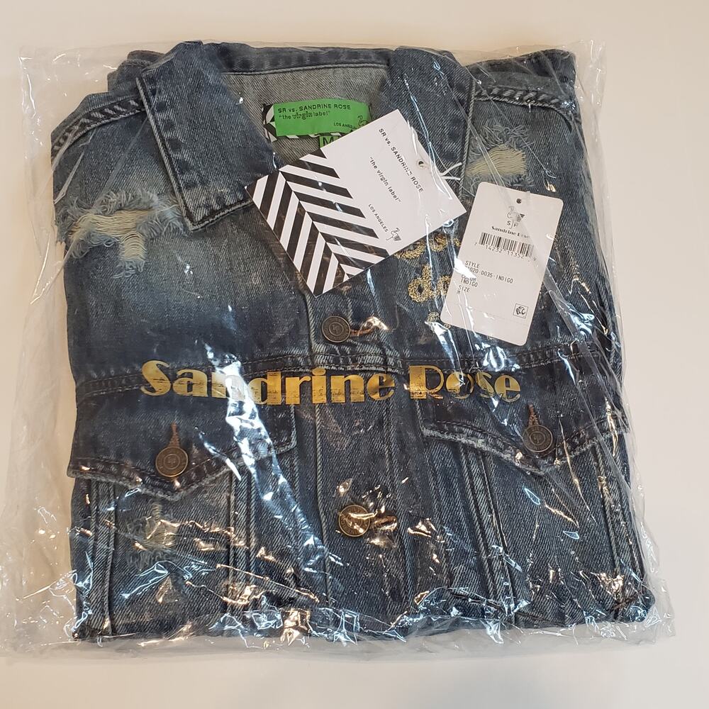 Sandrine Rose x Free People Boys Don't Cry Boyfriend Jean‎ Jacket Size Medium - Picture 2 of 6